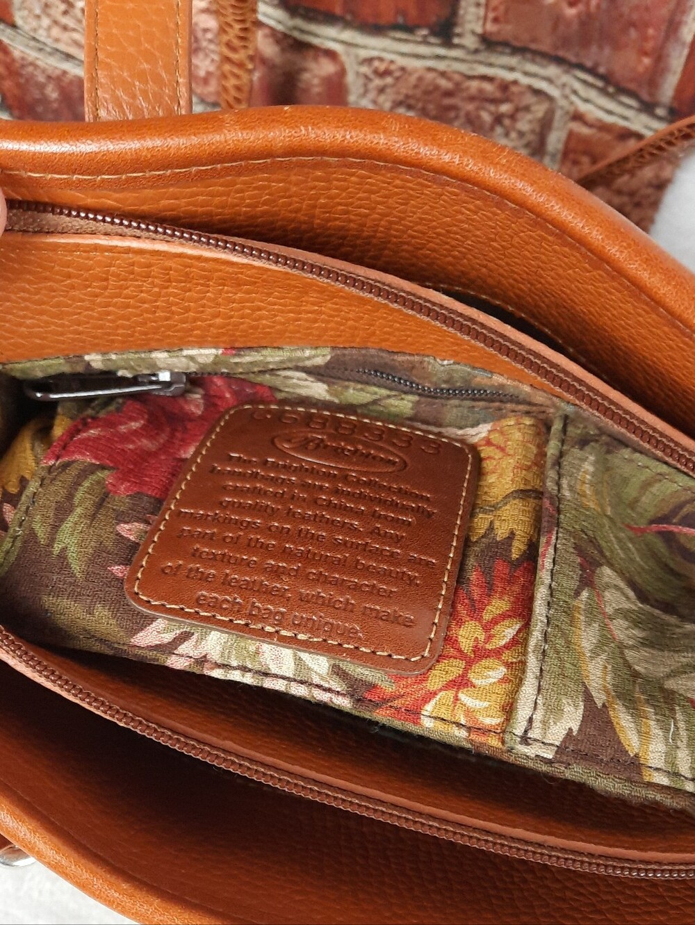Brighton Leather Croc-Embossed Heart Charm Shoulder Bag - Picture 10 of 13